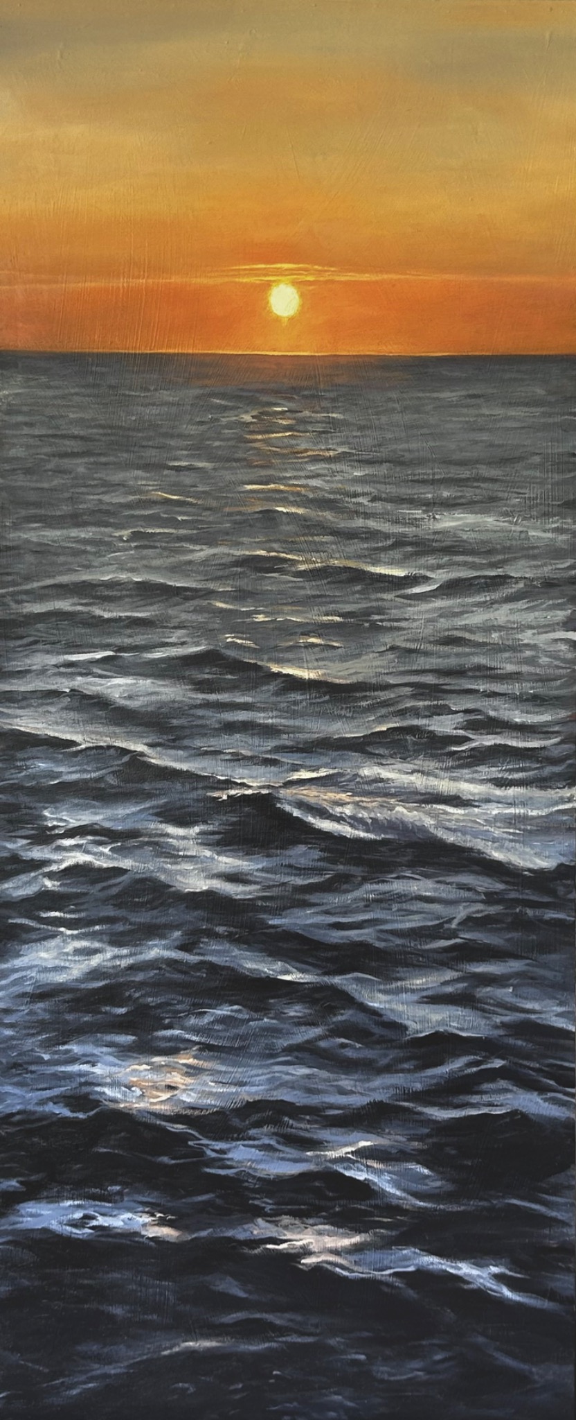 Atardecer en la Alameda, obra de Julián Gades