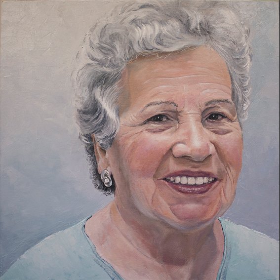 Retrato de mujer, obra de Julián Gades